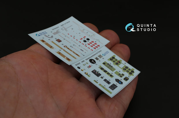Quinta Studio QD32027 - A6M5 (Nakajima prod.) 3D-Printed & coloured Interior on decal paper (for Tamiya kit) - 1:32