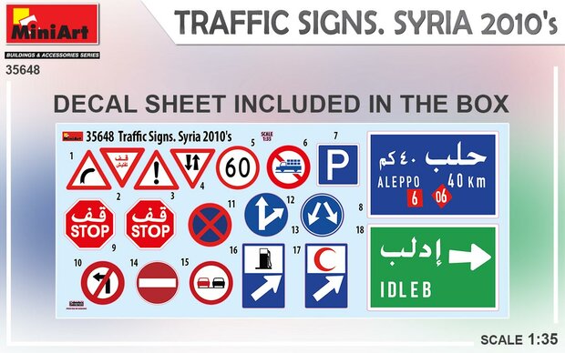 MiniArt 35648 - Traffic Signs Syria 2010’s - 1:35