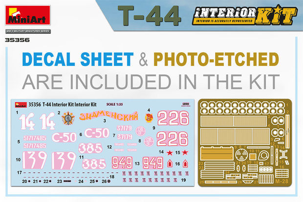 MiniArt 35356 - T-44 Interior Kit - 1:35