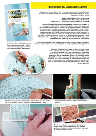 AK8097 - Construction Foam 10 mm - Grey Foam High Density  - [ AK Interactive ]