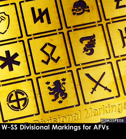 RDM35PE09 - W-SS Divisional Markings (PE sets) - 1:35 - [RADO Miniatures]