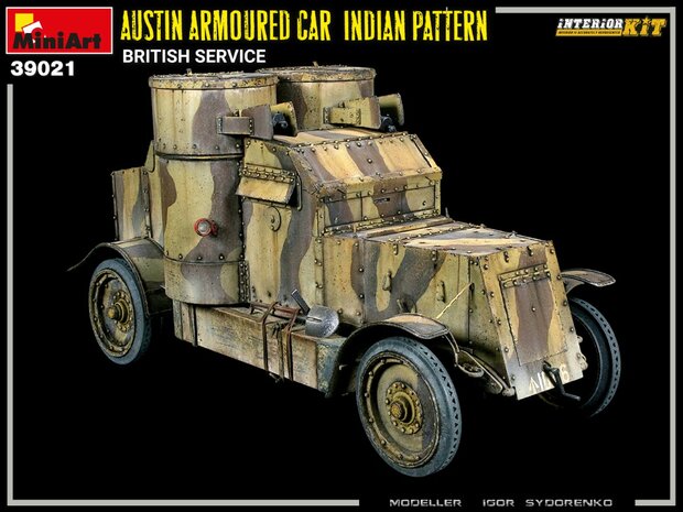 MiniArt 39021 - Austin Armoured Car Indian Pattern British Service INTERIOR KIT- 1:35