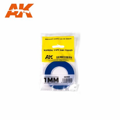 AK9181 - Masking Tape For Curves 1 MM. 18 Meter - [ AK Interactive ]