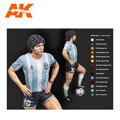 AK0010 - Maradona - 90mm scale figure - Limited Edtion [AK Interactive]