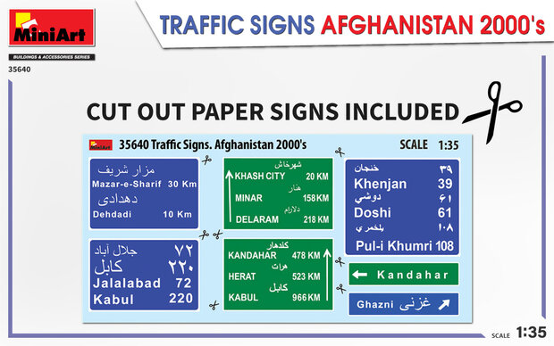 MiniArt 35640 - Traffis Signs Afghanistan 2000’s - 1:35