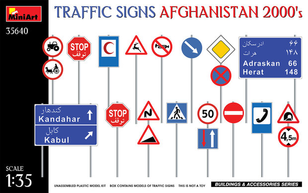 MiniArt 35640 - Traffis Signs Afghanistan 2000’s - 1:35