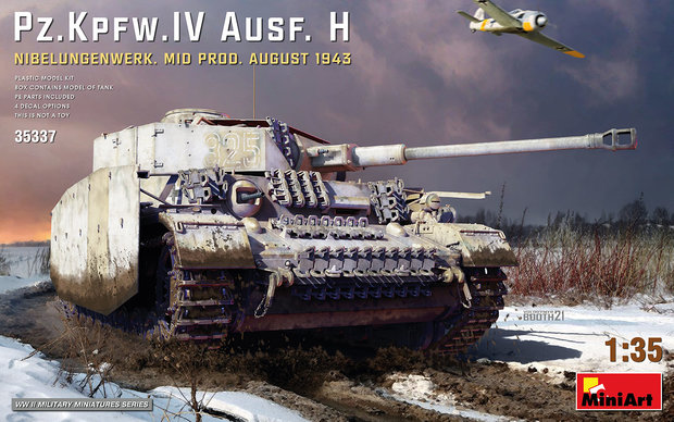 MiniArt 35337 - Pz.Kpfw.IV Ausf. H Nibelungenwerk. Mid Prod. August 1943 - 1:35