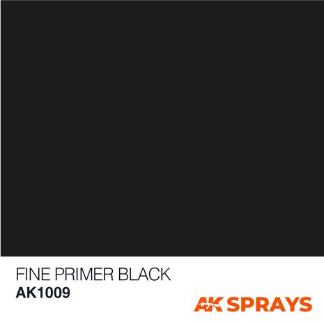 AK1009 - Fine Primer Black Spray - [ AK Interactive ]
