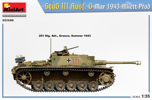 MiniArt 35336 - StuG III Ausf. G March 1943 Alkett Prod - 1:35