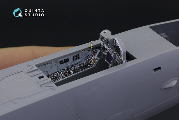 Quinta Studio QD32101 - F/A-18С Early 3D-Printed & coloured Interior on decal paper (for Academy kit) - 1:32
