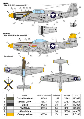 Foxbot 72-052 - Decals - North American P-51 Mustang Nose art, Part # 2 - 1:72
