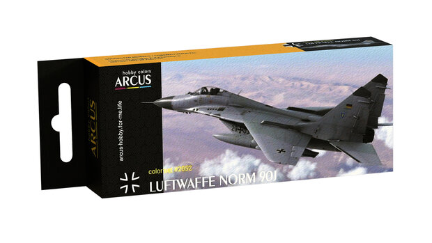 Arcus Hobby Colors 2052 - Luftwaffe Norm 90J - Paint Set