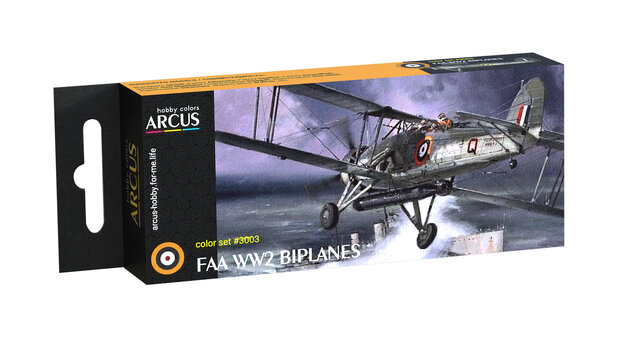 Arcus Hobby Colors 3003 - FAA WW2 Biplanes - Paint Set