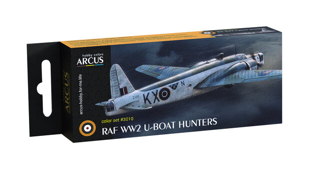 Arcus Hobby Colors 3010 - RAF WW2 U-Boat Hunters - Paint Set