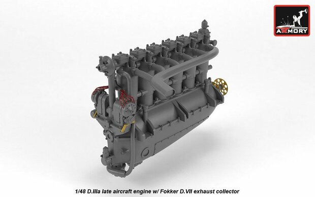 Armory ACA4817 - German WWI Aircraft Engine mod. D.IIIa late - 1:48