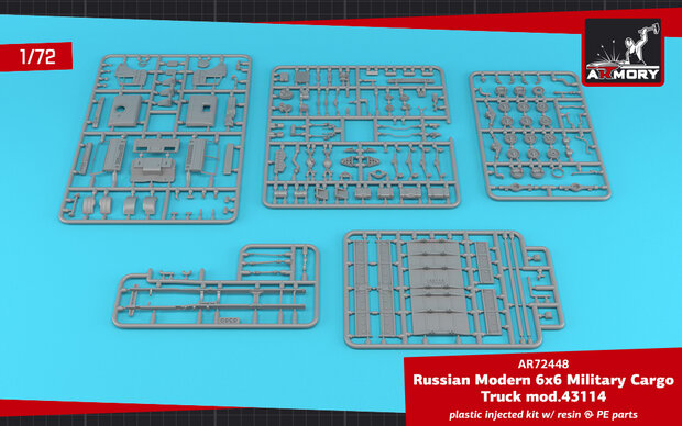 Armory AR72448-R - Russian Modern 6x6 Military Cargo Truck mod.43114, LIMITED EDITION - 1:72