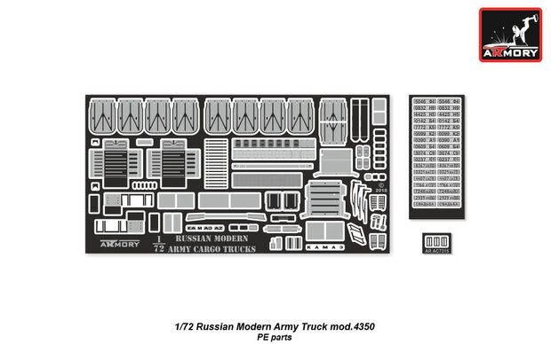 Armory AR72406-R - Russian Modern 4x4 Military Cargo Truck mod.4350, LIMITED EDITION - 1:72