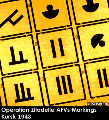 RDM35PE10 - Operation Zitadelle AFVs Markings Kursk 1943 (PE sets) - 1:35 - [RADO Miniatures]