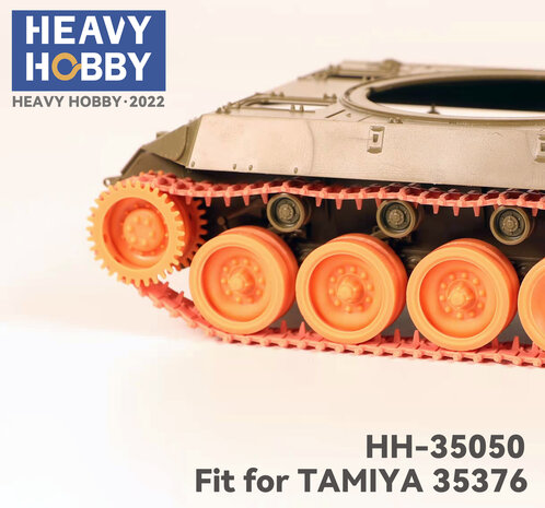 Heavy Hobby HH-35050 - Wheels Under Research Wheels A for WWII US Army M10 Tank Destroyer(Driving Wheels, Roadwheels with Damaged Parts Included ) - 1:35