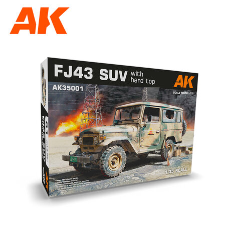 AK35001 - FJ43 SUV with Hard Top - 1:35 - [AK Interactive]