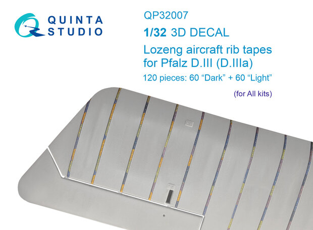 Quinta Studio QP32007 - Lozeng rib tapes for Pfalz DIII-DIIIa (All kits) - 1:32