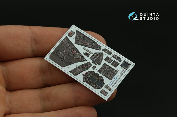 Quinta Studio QDS-48295 - Mi-35M 3D-Printed & coloured Interior on decal paper (for Zvezda kit) - Small Version - 1:48