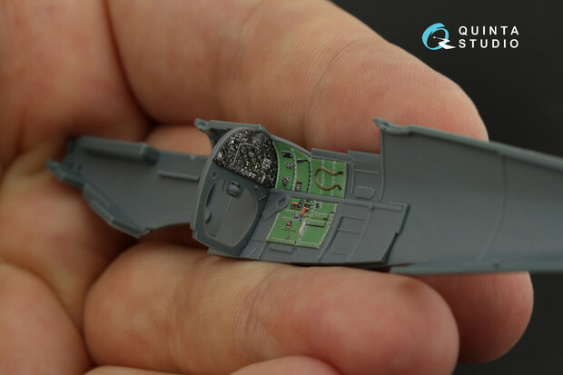 Quinta Studio QD72043 - Spitfire Mk.VIII 3D-Printed & coloured Interior on decal paper (for Eduard) - 1:72