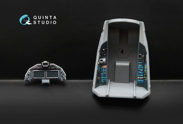 Quinta Studio QD72004 - SU-57 3D-Printed & coloured Interior on decal paper (for Zvezda kit) - 1:72
