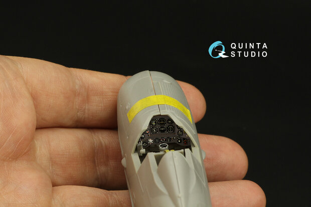 Quinta Studio QD48312 - Gloster Gladiator MKII 3D-Printed & coloured Interior on decal paper (for Roden kit) - 1:48