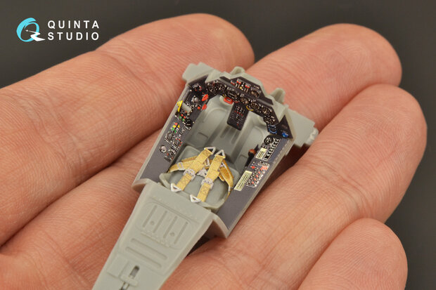 Quinta Studio QD48265 - Fw 190A-8 3D-Printed & coloured Interior on decal paper (for Hasegawa kit) - 1:48