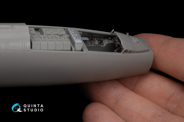 Quinta Studio QD48224 - F-104S/ASA-M 3D-Printed & coloured Interior on decal paper (for Kinetic kit) - 1:48