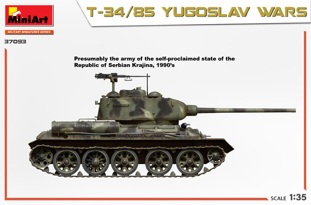 MiniArt 37093 - T-34/85 Yugoslav Wars - 1:35