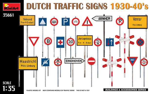 MiniArt 35661 - Dutch Traffic Signs 1930-'40's - 1:35