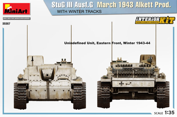 MiniArt 35367 - StuG III Ausf. G March 1943 Alkett Prod. With Winter Tracks. Interior Kit - 1:35