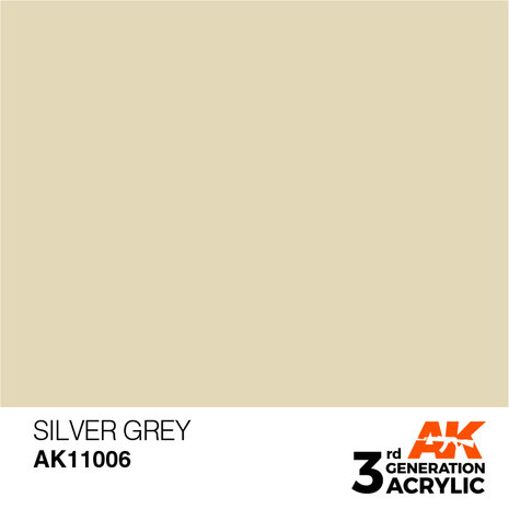 AK11006 - Silver Grey  - Acrylic - 17 ml - [AK Interactive]