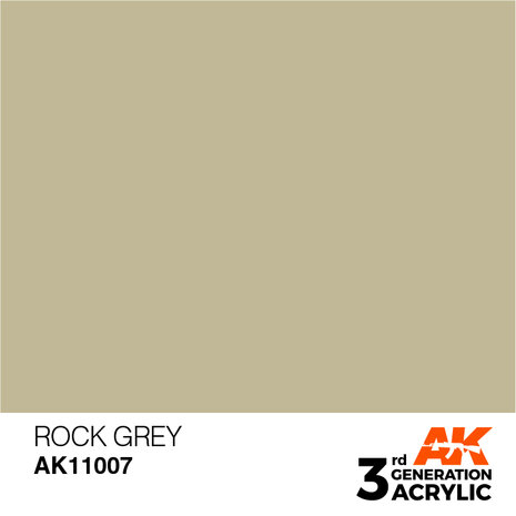 AK11007 - Rock Grey  - Acrylic - 17 ml - [AK Interactive]