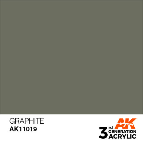AK11019 - Graphite  - Acrylic - 17 ml - [AK Interactive]