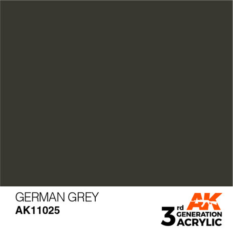AK11025 - German Grey  - Acrylic - 17 ml - [AK Interactive]