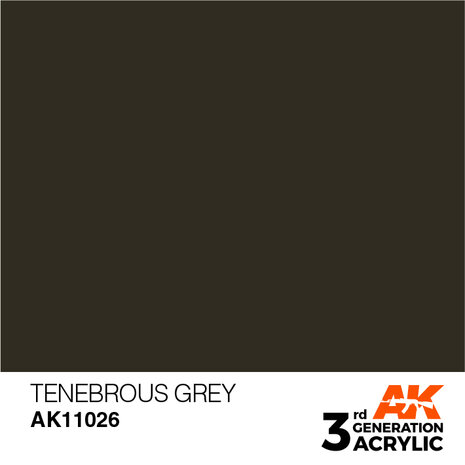 AK11026 - Tenebrous Grey  - Acrylic - 17 ml - [AK Interactive]