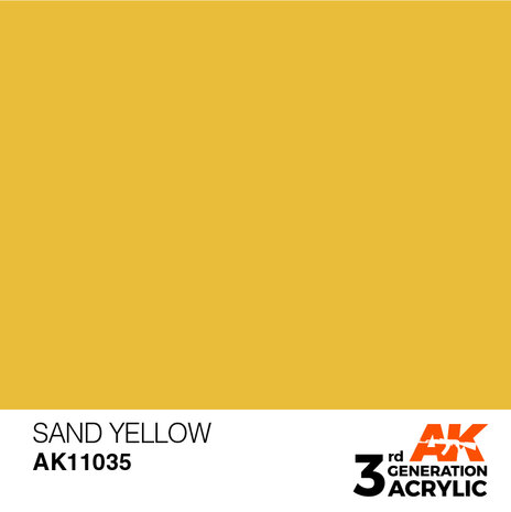 AK11035 - Sand Yellow  - Acrylic - 17 ml - [AK Interactive]