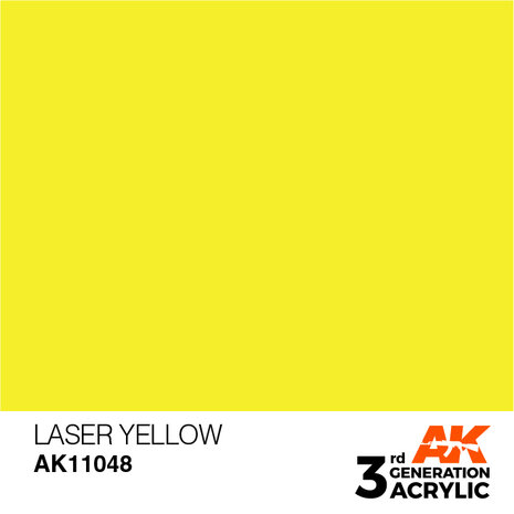 AK11048 - Laser Yellow  - Acrylic - 17 ml - [AK Interactive]