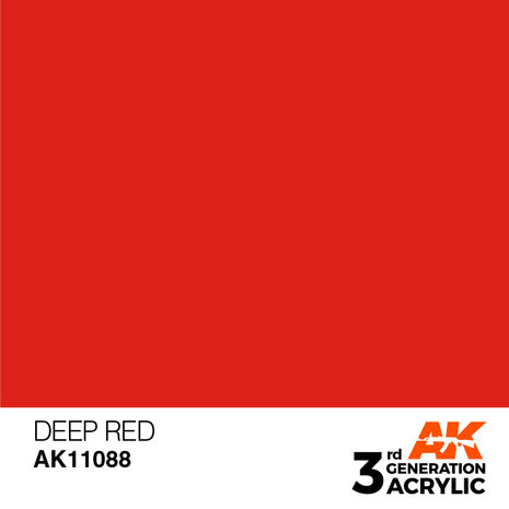 AK11088 - Deep Red  - Intense - 17 ml - [AK Interactive]