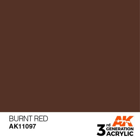 AK11097 - Burnt Red  - Acrylic - 17 ml - [AK Interactive]