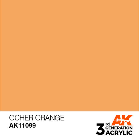 AK11099 - Ocher Orange  - Acrylic - 17 ml - [AK Interactive]