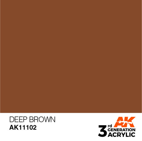 AK11102 - Deep Brown  - Intense - 17 ml - [AK Interactive]