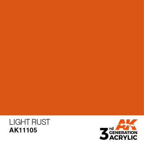 AK11105 - Light Rust  - Acrylic - 17 ml - [AK Interactive]