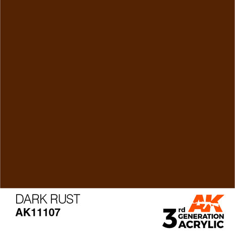 AK11107 - Dark Rust  - Acrylic - 17 ml - [AK Interactive]