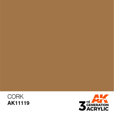 AK11119 - Cork  - Acrylic - 17 ml - [AK Interactive]