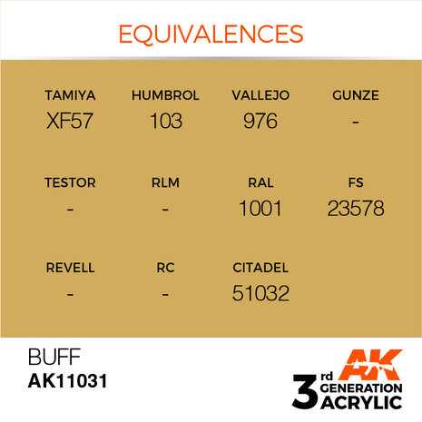 AK11031 - Buff  - Acrylic - 17 ml - [AK Interactive]