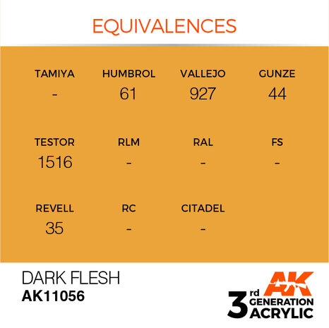 AK11056 - Dark Flesh  - Acrylic - 17 ml - [AK Interactive]